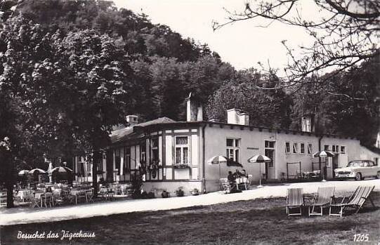 Austria Baden Bei Wien Jaegerhaus Restaurant Real Photo