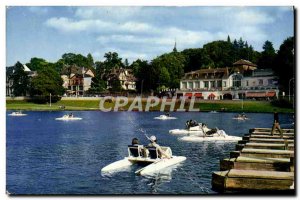 Postcard Modern Bagnols spa resort of & # 39Orne Lake and el casino Pedalo baths