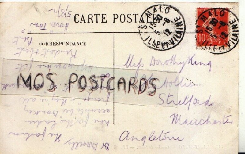 Genealogy Postcard - King - The Hollies, Stretford, Manchester, Lancs - R1294