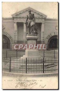 Old Postcard Lille Statue of General Negrier