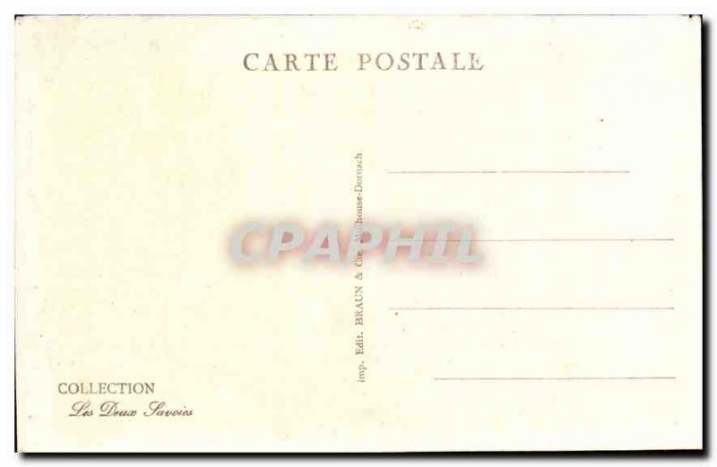 Old Postcard Samoens the church