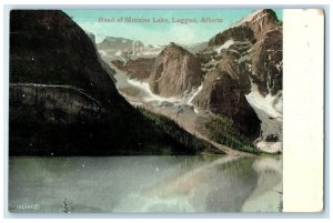 1910 Head of Moraine Lake Laggan Alberta Canada Antique Posted Postcard