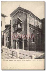 Old Postcard Bologna Basilica di Stefano S Pietro Chiesa la facciata