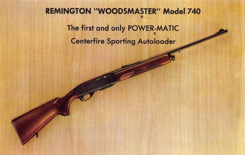 Remmington Woodsmaster Model 740 Advertising Postcard