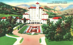 Colorado Springs Colorado, The Broadmoor Hotel Elmer C. Clark Vintage Postcard