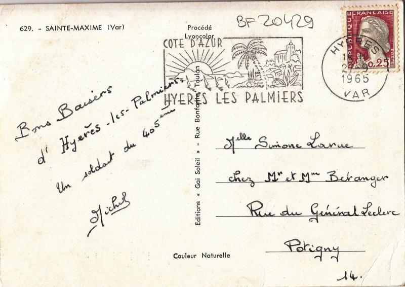 BF20429 sainte maxime var   france  front/back image