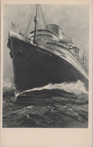 Postcard Ship Norddeutscher Lloyd Bremen D Bremen