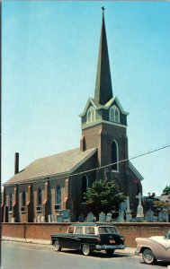 Vtg Old St Peter's Episcopal Church Lewes Delaware DE Unused Chrome Postcard