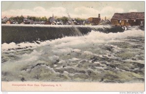 Oswegatchie River Dam, Ogdensburg, New York, 1907 PU