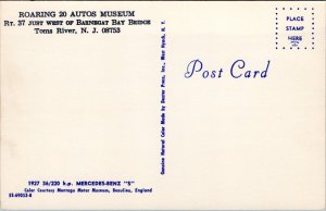 Postcard Auto 1927 Mercedes-Benz S - Roaring 20 Autos Museum, Toms River NJ