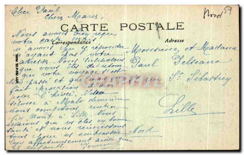 Old Postcard Malo les Bains Casino