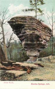 c1907 Postcard Balancing Pivot Rock, Eureka Springs AR Carroll County unposted