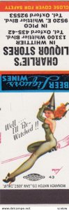 AS: PETTY, Pin-up Matchbook Cover, Well, I'll be Witched, 30-40s