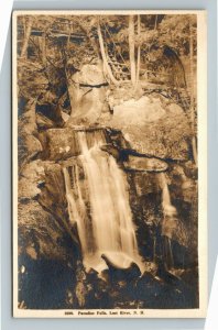 RPPC Lost River NH-New Hampshire, Paradise Falls, Real Photo Postcard