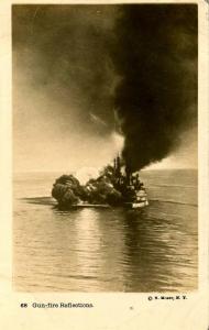 Military - Gunfire Reflections, 1916 - RPPC