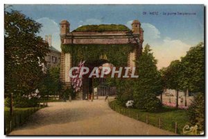 Old Postcard Metz Gate Serpenoise