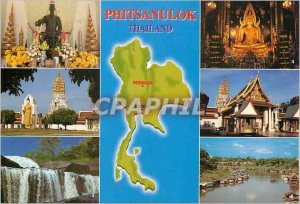 Postcard Modern Thailand Phitsanulok the Shrine of King Naresuan the Great Ph...