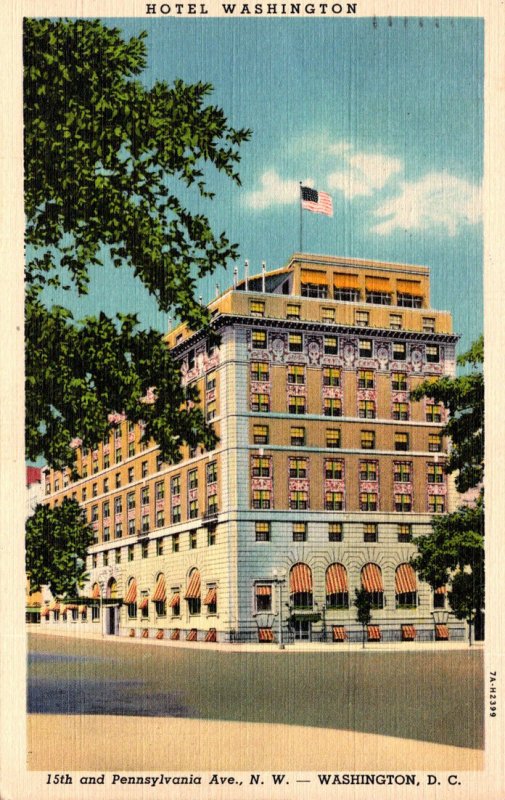 Washington D C Hotel Washington 1938 Curteich