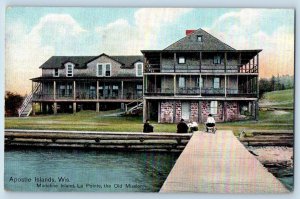 c1910's Apostle Islands Wisconsin Madeline Island La Pointe Old Mission Postcard