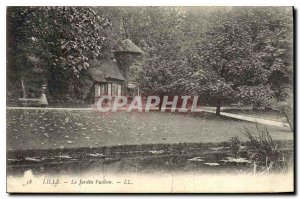 Postcard Old Lille Le Jardin Vauban