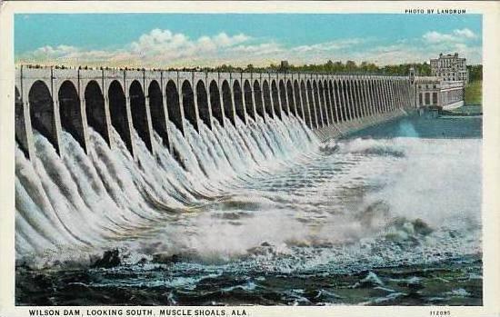 Alabama Muscle Shoals Wilson Dam Looking South