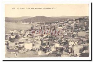 Morocco Tangier Old Postcard View from the top of minaret & # 39un