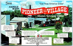 Postcard - See How America Grew, Pioneer Village - Minden, Nebraska