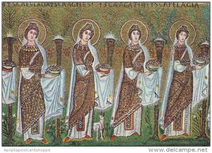 Italy Ravenna Saint Apollinare Nuovo The Virgins