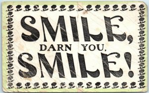 Postcard - Smile, Darn You, Smile!