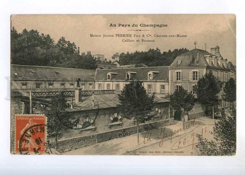 236436 FRANCE Champagne maison PERRIER 1928 y RPPC to Ethiopia