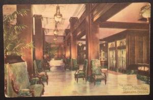 The Lobby, Hotel Benson, Portland, Oregon. Schmidt Litho Co.