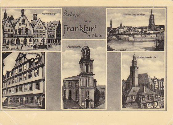 Greetings Gruesse Aus Frankfurt Multi View