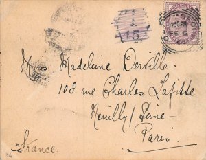 Chelmsford, England, Postcard Used in 1907, sent to France, Postage Due Marking