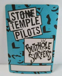 Stone Temple Pilots Butthole Surfers Backstage Pass Original Vintage 1993 Blue