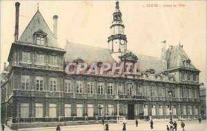 Old Postcard Reims city hall