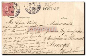 Old Postcard Paris statue of Strasbourg