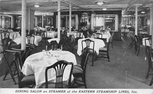 Dining Salon 9715 Eastern Steamship Lines Ship 