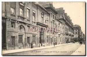 Paris 6 - School of Bridges and roadways - Old Postcard