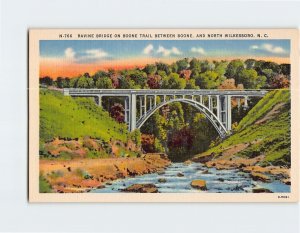 Postcard Ravine Bridge On Boone Trail, North Carolina