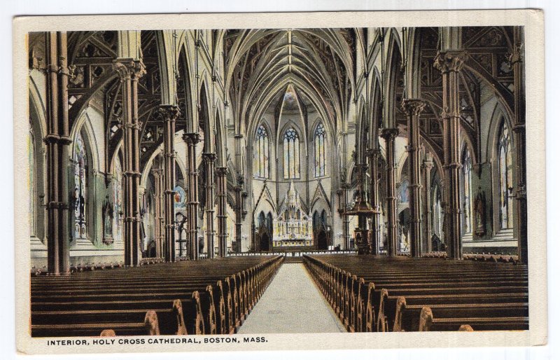 Boston, Mass, Interior, Holy Cross Cathedral
