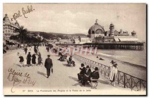 Old Postcard Nice the Promenade des Anglais and the palace of the jetty