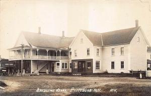 Pittsburg NH Baldwins Store Post Office Old Car RPPC Postcard