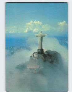 Postcard Aerial view of the Redeemer Jesus Christ Rio de Janeiro Brazil