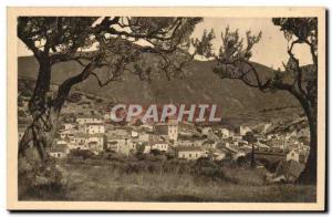 The old Nyons Old Postcard Seen atravers has olive trees