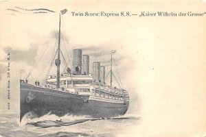 Kaiser Wilhem Der Grosse Norddeutscher Lloyd Ship 