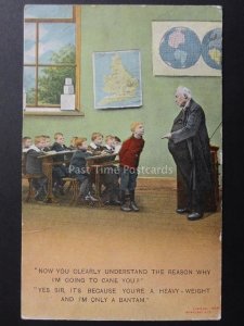 Bamforth & Co c1906 Teacher DO YOU UNDERSTAND THE REASON I'M GOING TO CANE YOU?