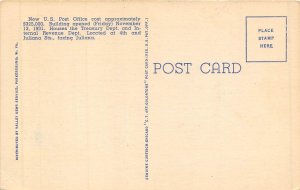 Parkersburg West Virginia 1940s Postcard United States Post Office