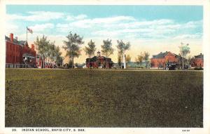 Rapid City South Dakota Indian School Antique Postcard (J34402)