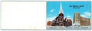 c1950's First Baptist Church Building & Tower Multiview Dallas Texas TX Postcard