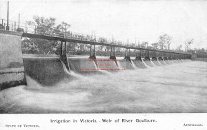 Australia, Victoria, Weir Of River Goulburn, Irrigation